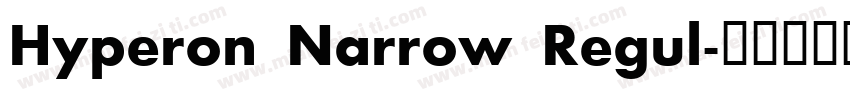 Hyperon Narrow Regul字体转换
